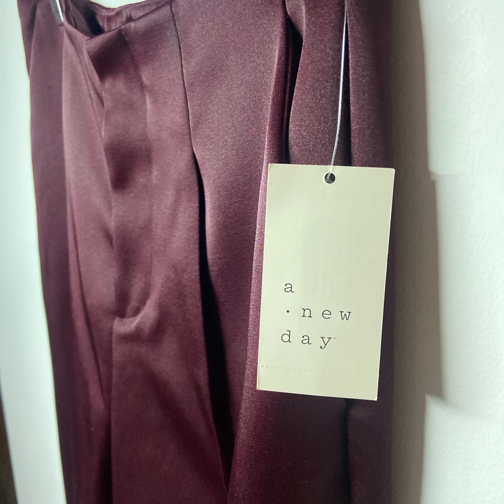 a new day Burgundy Trousers - Picture 5 of 9